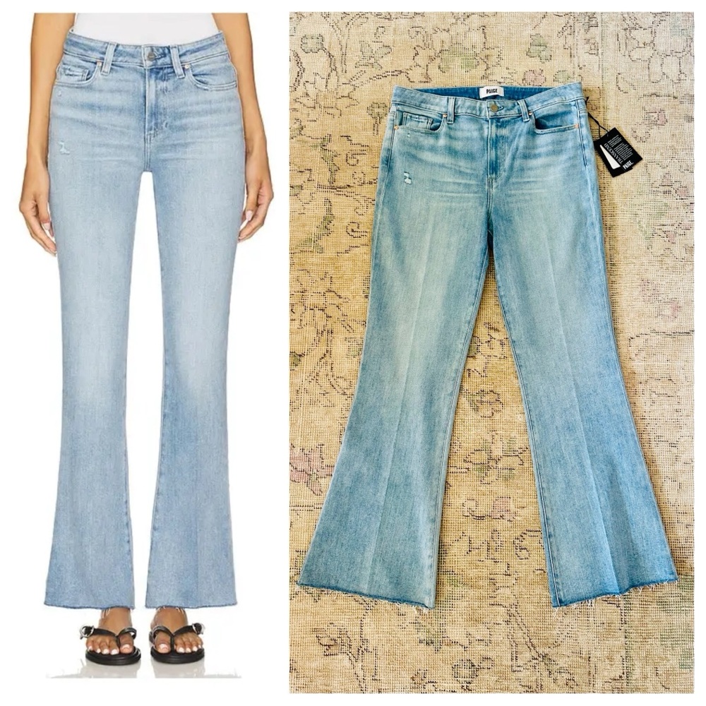 Paige High Rise Laurel Canyon In Tune Distressed Jeans, 32 NWT
